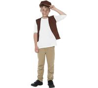 Costume per Bambini Povero Vittoriano Monella Ragazzo Set Libro Giorno Kit Da
