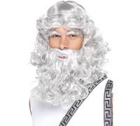 SMIFFYS Set da Zeus, parrucca, barba e sopracciglia