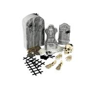 Smiffys 24 Piece Graveyard Collection, Grey