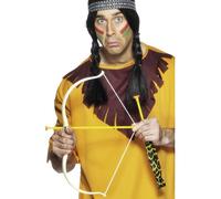 SMIFFYS Set di arco e freccie ispirato ai nativi americani, bianco, 54cm / 21in Halloween