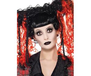 SMIFFYS Set make up gotico include trucco per il viso, lucidalabbra e ciglia finte Halloween