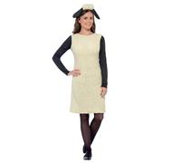 SMIFFYS Shaun The Sheep Costume, Bianco, con vestito e fascia per capelli Halloween