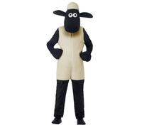 SMIFFYS Shaun The Sheep Kids Costume, Bianco, con tuta e copricapo