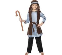 Smiffys Shepherd Costume, Blue & Brown (Size M)