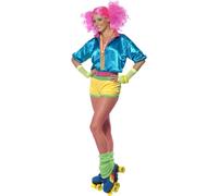 Smiffys Skater Girl Costume, Neon (Size S)