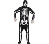 Smiffys Skeleton Costume, Black (Size M)
