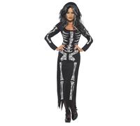 Smiffys Skeleton Costume, Black (Size X1)