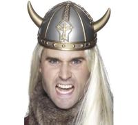 Adulti Elmetto Vichingo con Corna Cappello Costume 20102 Nuovo Da Smiffys