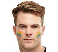 Smiffys Smiffys Make-Up FX, Trucco arcobaleno cerone stick, Multicolore Halloween, Carnevale