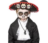 Vibrante Bambini Giorno Dei Morti Sombrero per Halloween Divertente