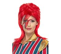 Smiffy's Parrucca Space Superstar – Halloween – Rossa
