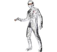 Smiffys Spaceman Costume, Silver (Size L)