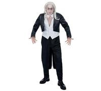 Smiffys Spettacolo Rocky Horror Riff Raff Costume, Giacca, gilet e papillon