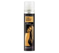 SMIFFYS Spray per il corpo e per i capelli, oro glitterato Glitter, barattolo UV, 75ml Halloween