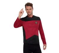 SMIFFYS Star Trek The Next Generation, uniforme comando, Rosso granata, Top