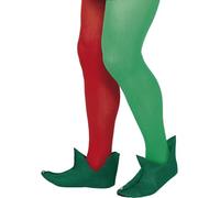 Smiffy's Stivali da elfo Verde Halloween