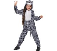 SMIFFYS Costume gatto tabby, Grigio, con tuta Halloween