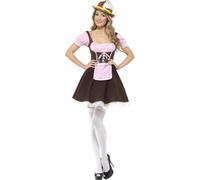 Smiffys Tavern Girl Costume, Brown (Size L)