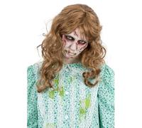 Smiffys The Exorcist, parrucca Regan, Lunga, scompigliata e mossa