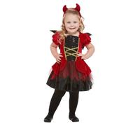 Smiffys Toddler Devil Costume, Red (Size T2)