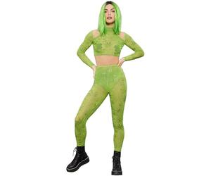 SMIFFYS Top corto e leggings canna ever, Stampa glitterata