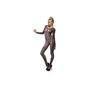 Donna Sexy Animale Stampa Ghepardo Body Tuta Elasticizzata Costume Taglia 6-14