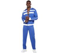 SMIFFYS Tuta Liverpool, Blu, Maglia con zip e pantaloni Halloween, Carnevale