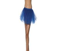 SMIFFYS Tutu sottogonna, blu 4 strati, 30cm di lunghezza Halloween