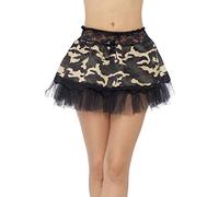 Smiffys Tutu sottogonna mimetico, con Top in pizzo e fiocco