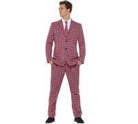 Smiffys Union Jack Suit, Red (Size L)