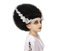 Bambini Universale Mostri Sposa Di Frankenstein Stile Accessorio Nero Parrucca