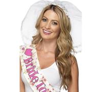 Bride To Be Nubilato Do Festa Nuziale Fascia Pizzo Rete Costume Velo Accessorio