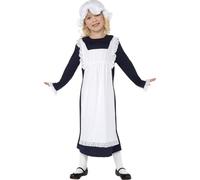 Smiffys Victorian Poor Girl Costume, White (Size M)