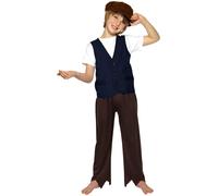 Victorian Poor Boy Costume Libro Giorno Oliver Twist Costume Bambini Età 4-12