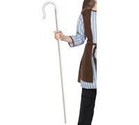 SMIFFYS Vincastro allungabile da pastore, Bianco, 117cm/46in Halloween, Carnevale