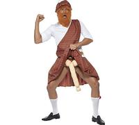 Smiffys Well Hung Highlander Costume, Red (Size L)