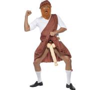 Smiffys Well Hung Highlander Costume, Red (Size M)
