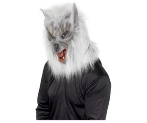 Smiffys Wolf Mask, Grey