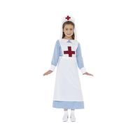 Smiffys WW1 Nurse Costume, Blue (Size M)