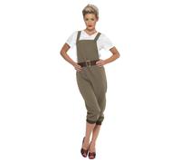 Smiffys WW2 Land Girl Costume, Khaki (Size M)