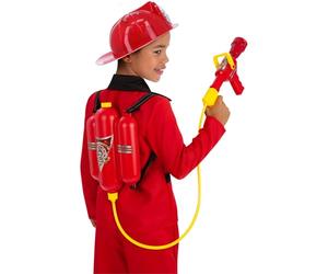 Smiffys Zaino Super Soaker pompiere, rosso, Lungo raggio