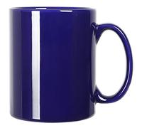 Smilatte M017 - Tazza da caffè in ceramica extra large con manico per ufficio e casa, colore: blu