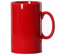 Smilatte Tazza da caffè extra large in ceramica, da 800 ml, M018, classica, super grande, con manico, per ufficio e casa, rossa