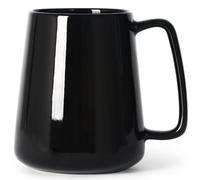 Smilatte Tazza da caffè grande da 680,4 g, in ceramica, con manico grande, per papà, uomini e donne, stile unico per qualsiasi cucina, nero