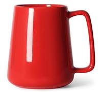 Smilatte Tazza da caffè grande da 680 ml, bella tazza da tè in ceramica con manico grande, per papà, uomini e donne, stile unico per qualsiasi cucina, rosso