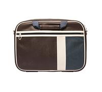 Smile 17205 borsa per notebook 39,6 cm (15.6") Borsa da corriere Blu, Marrone, Bianco
