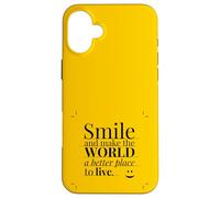 Smile and make the world a better place to live. Custodia per iPhone 16 Plus