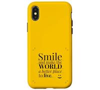 Smile and make the world a better place to live. Custodia per iPhone X/XS