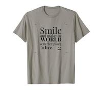 Smile and make the world a better place to live. Maglietta