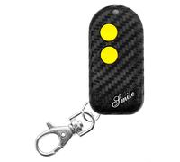 Smile C Nero Rolling code + Codice fisso 433Mhz, Mini telecomando universale apricancello autoapprendente programmabile 2 TASTI - leggi compatibilita in descrizione